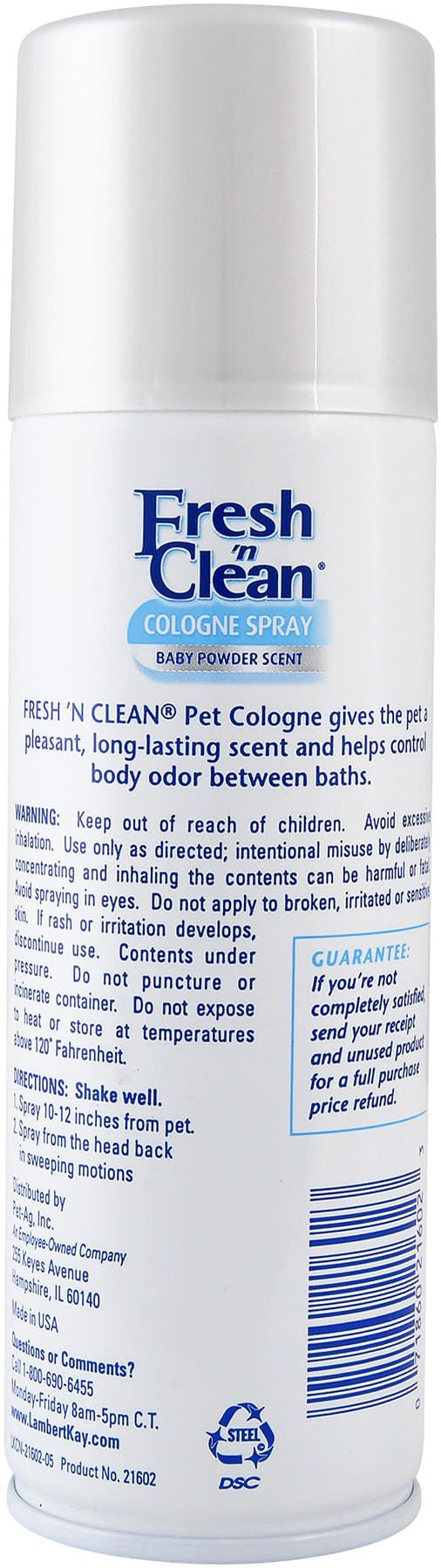 Fresh 'n Clean Odor Control Pet Cologne Spray — Jeffers