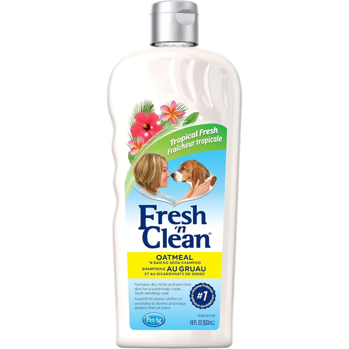 Fresh 'n Clean Oatmeal 'n Baking Soda Dog Shampoo - L3A2 - 18 oz - 1