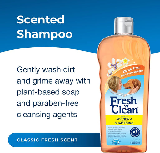 Fresh 'n Clean Original Classic Fresh Scented Pet Shampoo for Dogs & Cats - L3S6 - 18 oz - 2