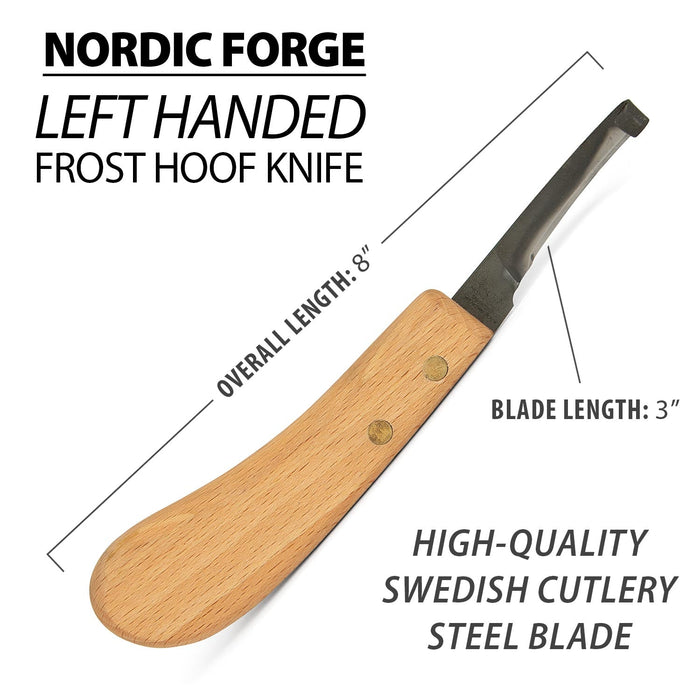 Frost Hoof Knife, Left Hand, 8"L - N4K2 - 3