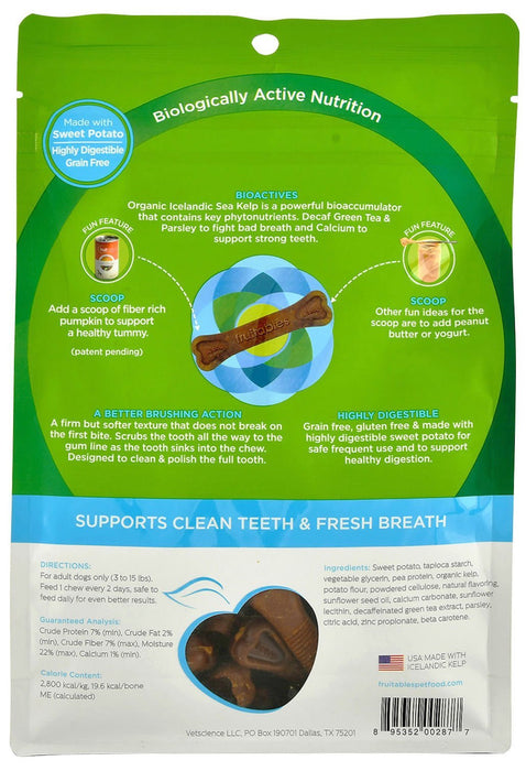 Fruitables BioActive Fresh Mouth Dental Chews For Dogs - VET1B - Small - 15 count - 4