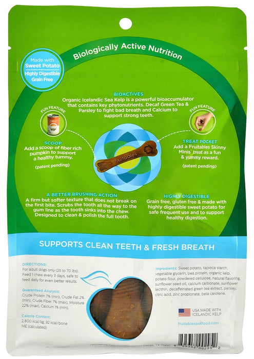 Fruitables BioActive Fresh Mouth Dental Chews For Dogs - VET1C - Medium - 10 count - 10