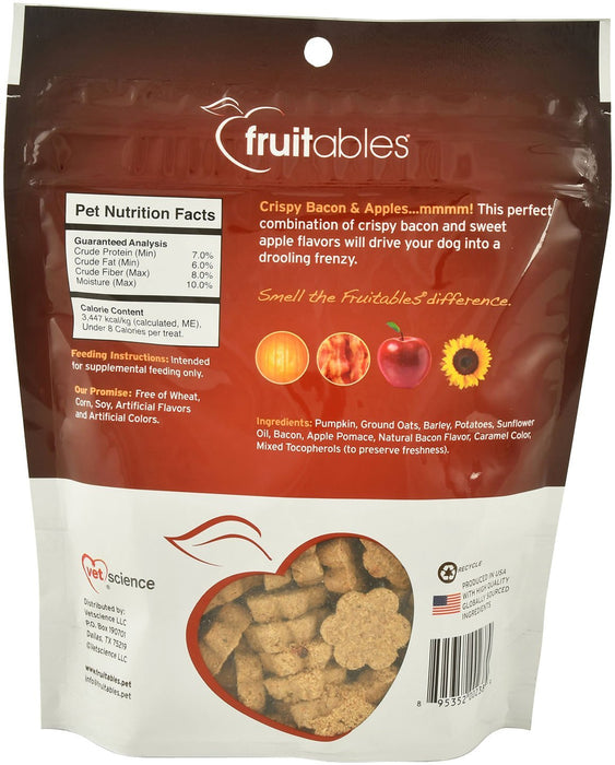 Fruitables Calorie Smart Crunchy Dog Treats, 7 oz - VETAK - Bacon/Apple - 3