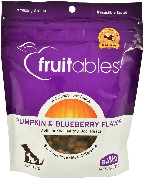 Fruitables Calorie Smart Crunchy Dog Treats, 7 oz - VETF9 - Pumpkin/Blueberry - 4