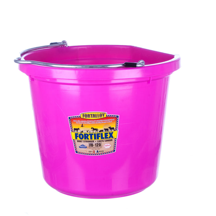 Fortiflex Flatback Bucket, 5 Gallon - Hot Pink  