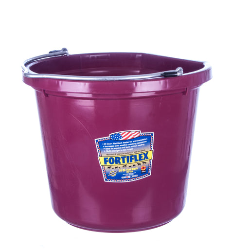 Fortiflex Flatback Bucket, 5 Gallon - Maroon  