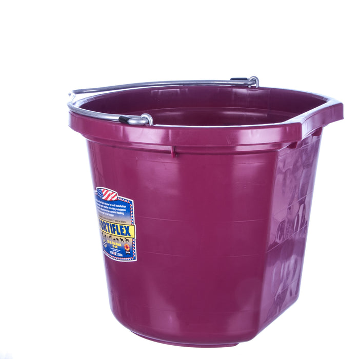 Fortiflex Flatback Bucket, 5 Gallon - Maroon  