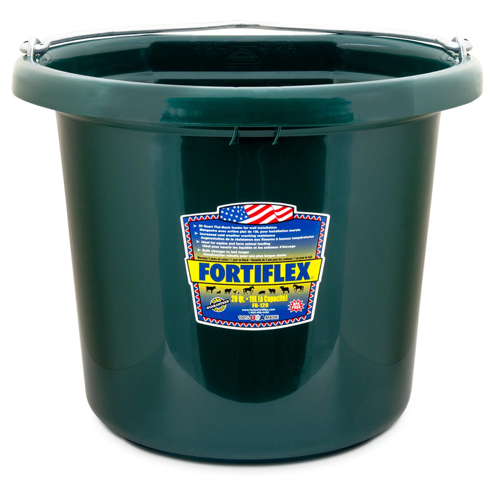 Fortiflex Flatback Bucket, 5 Gallon - Dark Green  