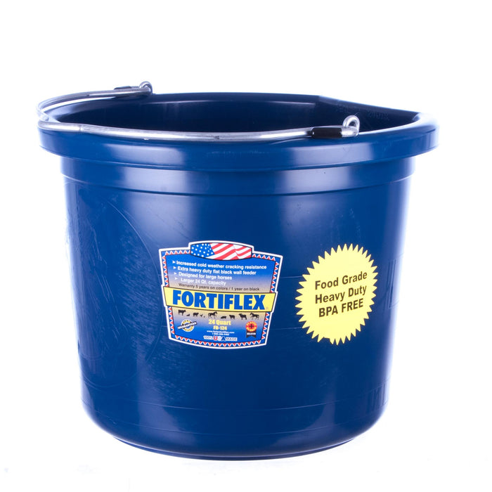 Fortiflex Flatback Bucket 24 qt (6 gallon) - Sapphire  