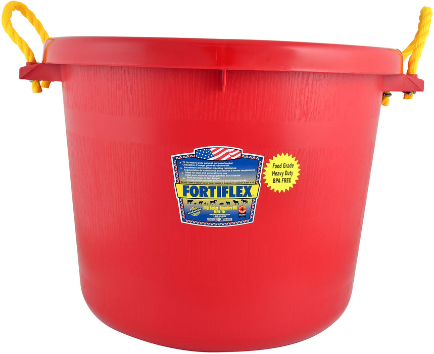 Fortiflex Muck Bucket (Colors) - Red  