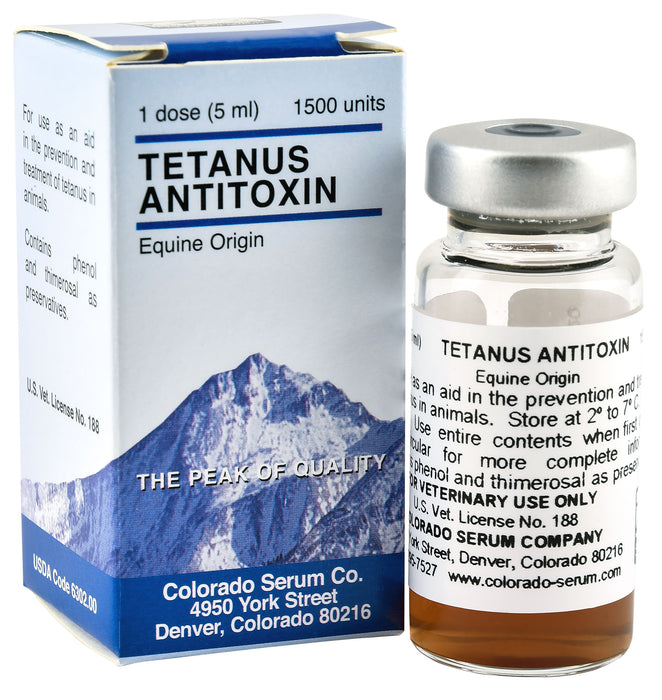 Tetanus Antitoxin - 1,500 Units  