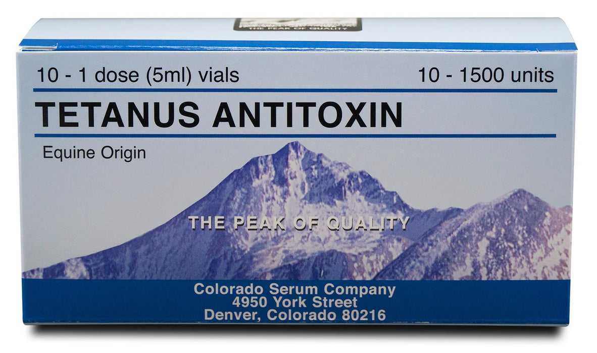 Tetanus Antitoxin - 1,500 Units - 10 ct  