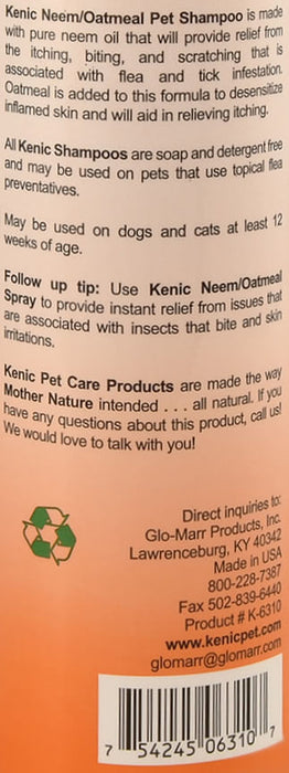 Kenic Neem Oatmeal Pet Shampoo - Neem Oatmeal Shampoo, 17 oz  