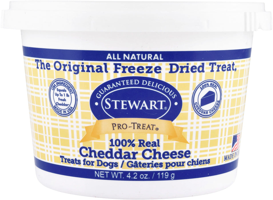 Stewart Pro-Treat Freeze-Dried Cheddar Cheese Treats for Dogs - 4.2 oz  