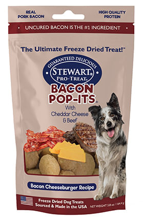 Stewart Pro-Treat Bacon Pop-Its, 5.8 oz - Bacon Cheeseburger  