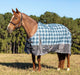 Jeffers Poplar Head Origin 600 Denier Turnout Blanket, 240 Gram, Waterloo and Cream Plaid - 87 in  