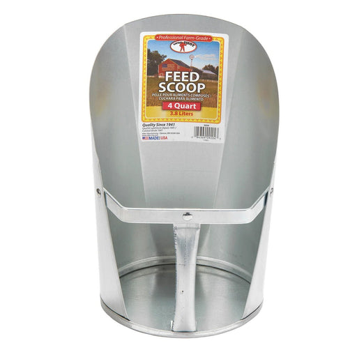Galvanized Feed Scoops - BEQ4 - 4 quart - 1