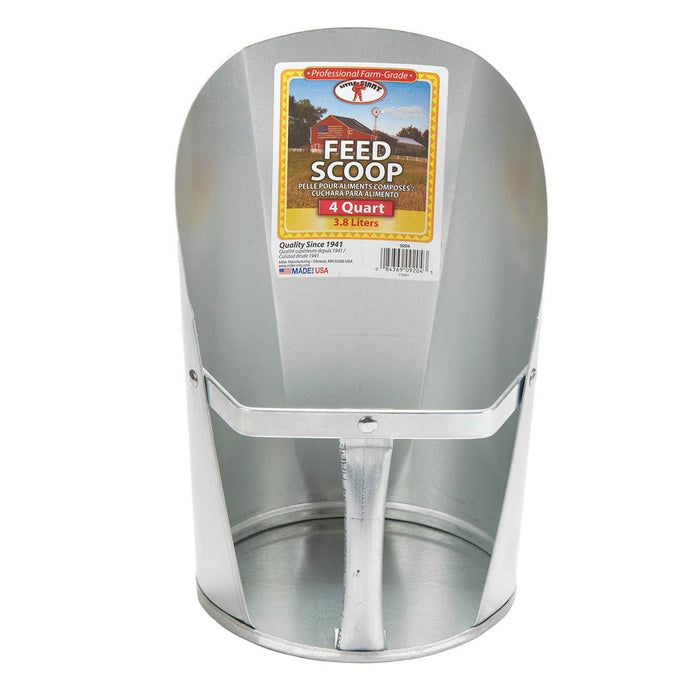 Galvanized Feed Scoops - BEQ4 - 4 quart - 1