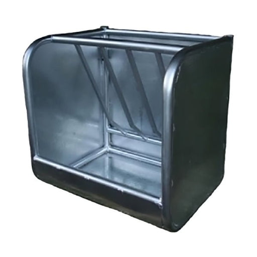 Galvanized Steel Livestock Feeder – Heavy - Duty Hay & Grain Feeder - RUGAQ - 26" x 26" x 21.5" - 1