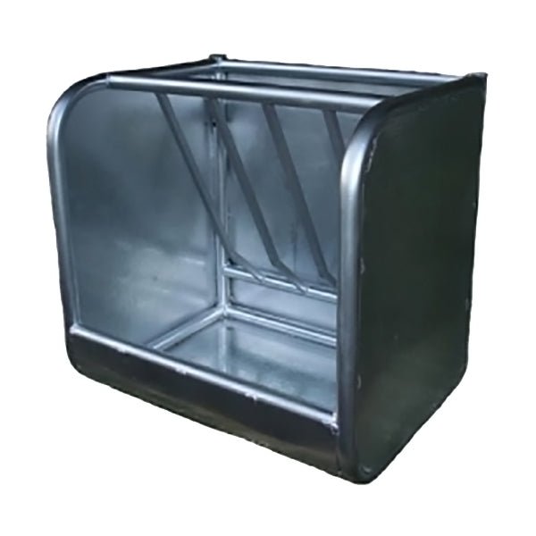 Galvanized Steel Livestock Feeder – Heavy - Duty Hay & Grain Feeder - RUGAQ - 26" x 26" x 21.5" - 1
