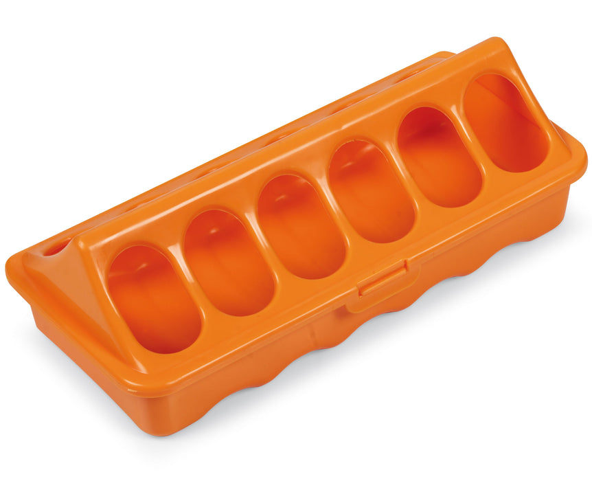 Ground Chicken Feeder, Small - Orange  