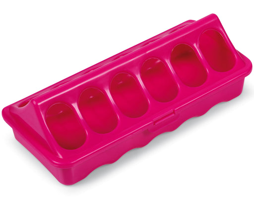 Ground Chicken Feeder, Small - Pink  