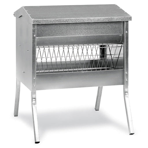 Gaun Reinforced Galvanized Steel Forage Rack with Lid for Livestock – 1 Metric Ton Capacity - GAUFC - 1