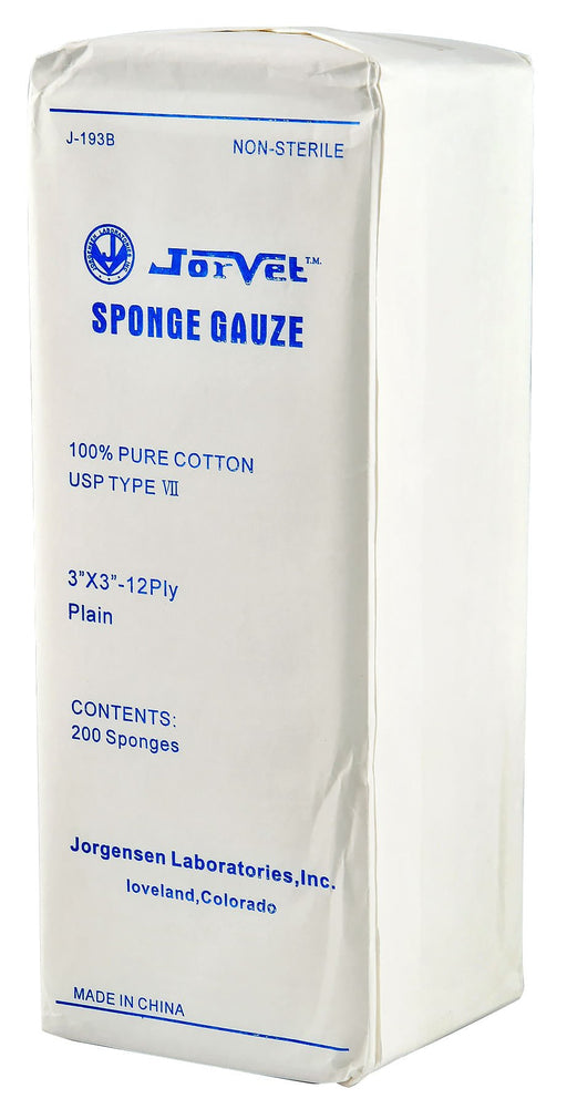 Gauze Dressing Sponges, 12-ply Jeffers Gauze Dressing Sponges, 12-ply Jeffers