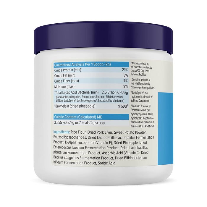 Glandex Daily Prebiotic & Probiotic Powder for Dogs, Pork Flavor - VQLAT - Pork - 4.25 oz - 2