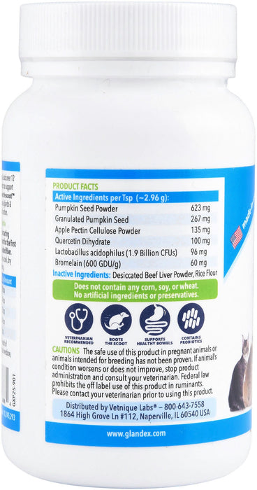 Glandex Powder for Dogs and Cats, Beef Liver Flavor - Jeffers - Animal Health & Wellness > Vitamins & Supplements