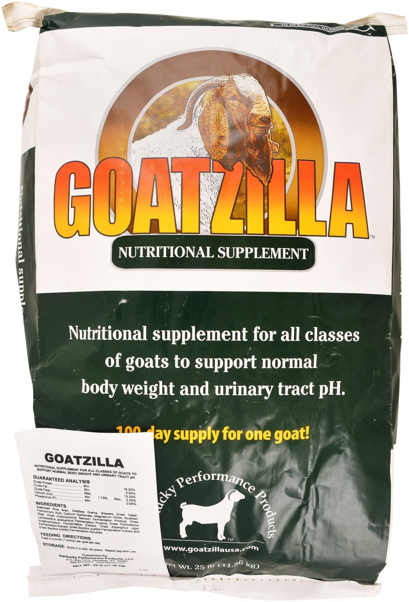 Goatzilla™ Nutritional Supplement for Goats, 25 lb bag — Jeffers