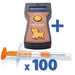 Good Boy Microchip Scanner Kit with 100 Adeqid Microchips - JEF1WP-KIT - Scanner with 8mm Adeqid Microchips - 1