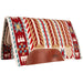 Good Medicine "Morning Star" Saddle Pad, Cream/Tan/Red/Brown, 38" x 34" - 1211BK - Cream/Tan/Red/Brown - 1