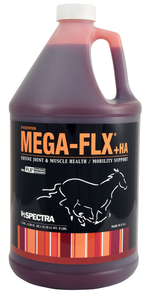 Mega-Flx +HA Equine Joint & Muscle Supplement - Mega-Flx +HA Sore Muscle & Joint Solution, gallon  