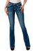 Grace in LA Americana Wing Embellished Mid Rise Bootcut Jeans - Jeffers - Women > Women's Clothing > Women's Jeans, Pants, Shorts