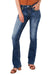 Grace in LA Cactus Scene Embroidered Mid Rise Bootcut Jeans - Jeffers - Women > Women's Clothing > Women's Jeans, Pants, Shorts