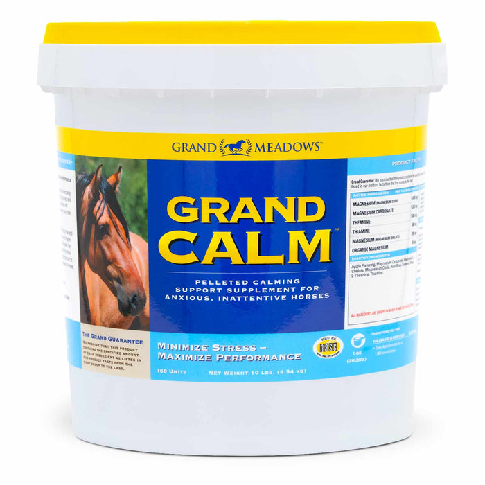 Grand Calm Pelleted Supplement for Horses - 2CFX - 10 lb - 4