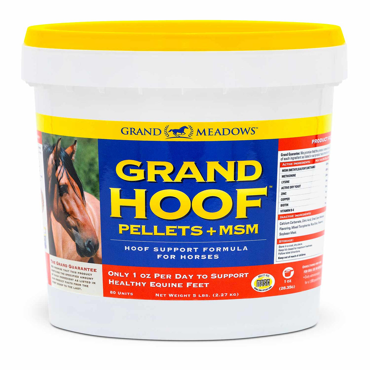Grand Hoof Pellets with MSM Supplement for Horses , Multiple Sizes ...