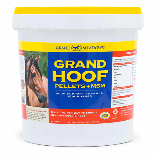 Grand Hoof Pellets with MSM Supplement for Horses - 2CF7 - 10 lb - 4