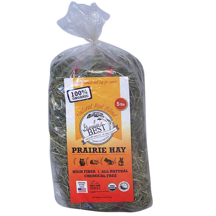 Grandpa's Best Prairie Hay - 010BEST-06190 - Green - 5 lbs - Alfalfa Hay - 7