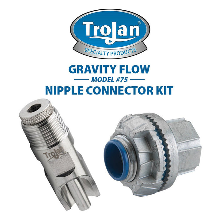 Gravity Flow Model 75 Nipple Connector Kit - TJA1 - 2