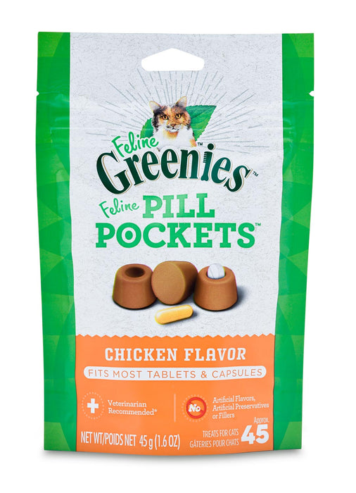 Greenies Pill Pockets for Cats, 45 Count - Jeffers - Cat Supplies > Cat Treats