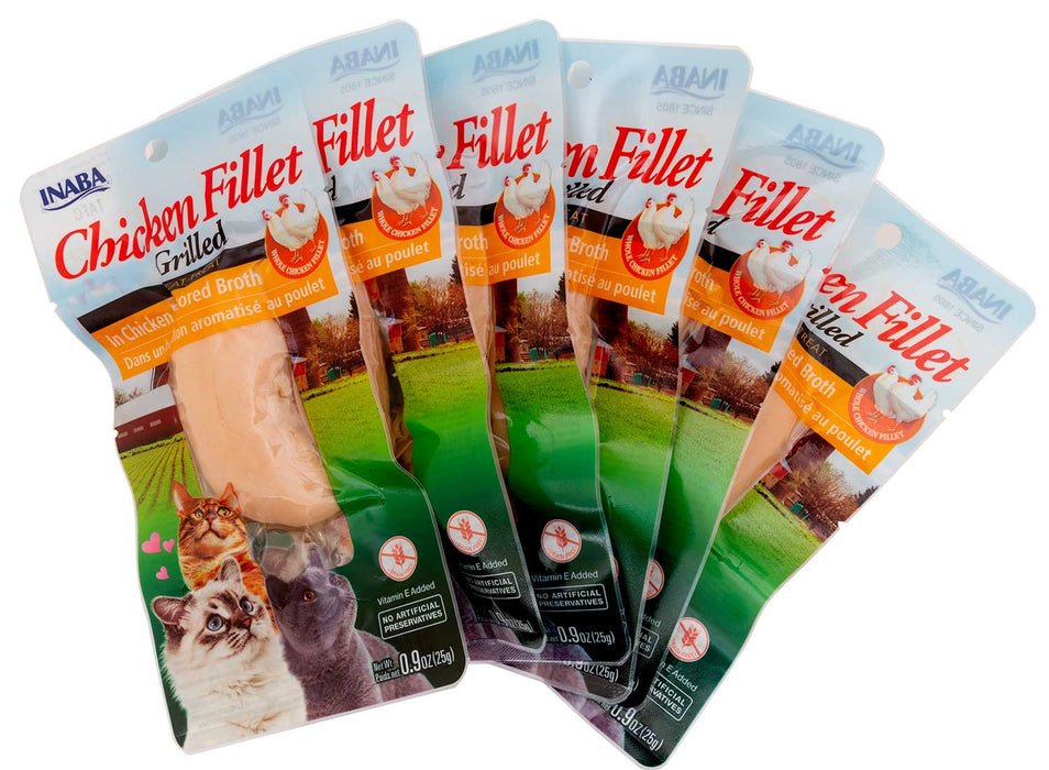 Grilled Chicken Fillet in Chicken Broth, 6 - pk - Jeffers - Cat Supplies > Cat Treats