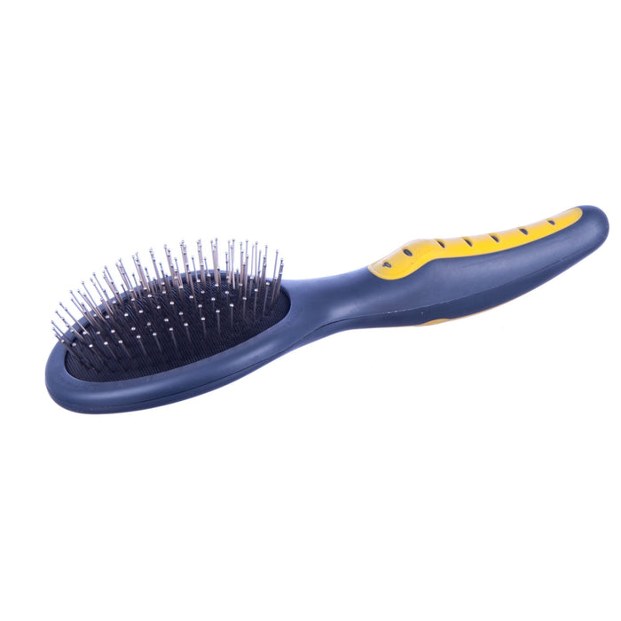 GripSoft Pin Brush, 10'L - Jeffers - Animal & Pet Supplies > Pet Grooming