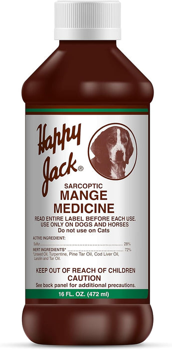 Happy Jack Sarcoptic Mange Medicine - 16 oz Happy Jack Sarcoptic Mange Medicine  