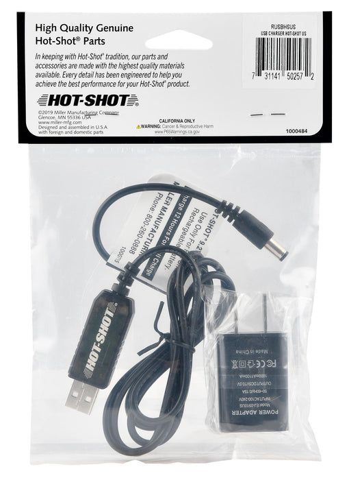 Hot Shot® Rechargeable Upgrades - USB Charger for Hot-Shot Rechargeable Battery Pack  