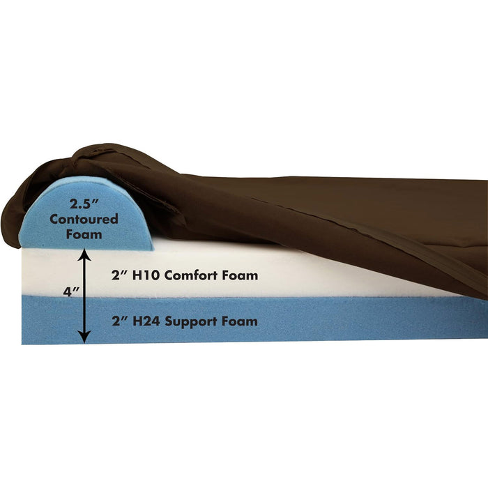 4 Headrest Bed Color Chocolate