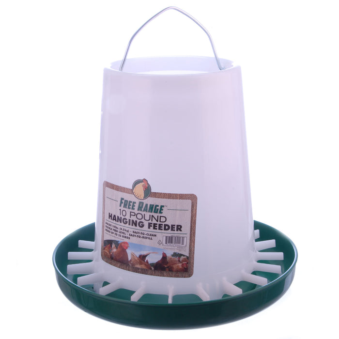 Poly Hanging Chicken Feeders - Poly Hanging Chicken Feeder, 10 lb  