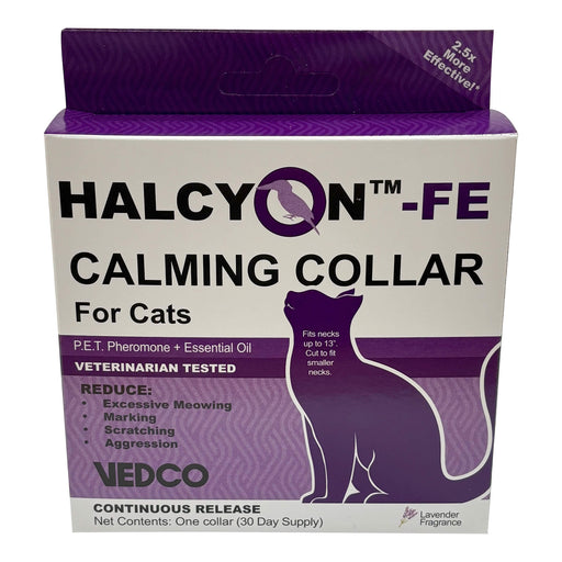 Halcyon FE Calming Collar for Cats - VEDBT - Purple - Single - 1