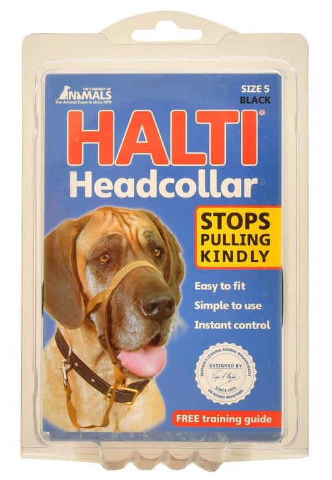 Halti Original Headcollar, Black - Jeffers - Dog Supplies > Dog Apparel > Dog Collars, Harnesses, & Leashes